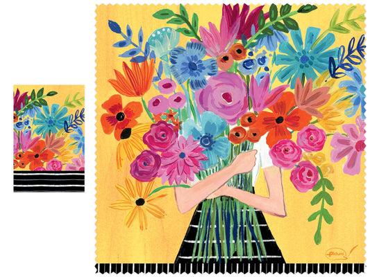 Pictura Flower Girl Smart Cloth with colorful floral patterns, soft fabric, designed for young children and special occasions.