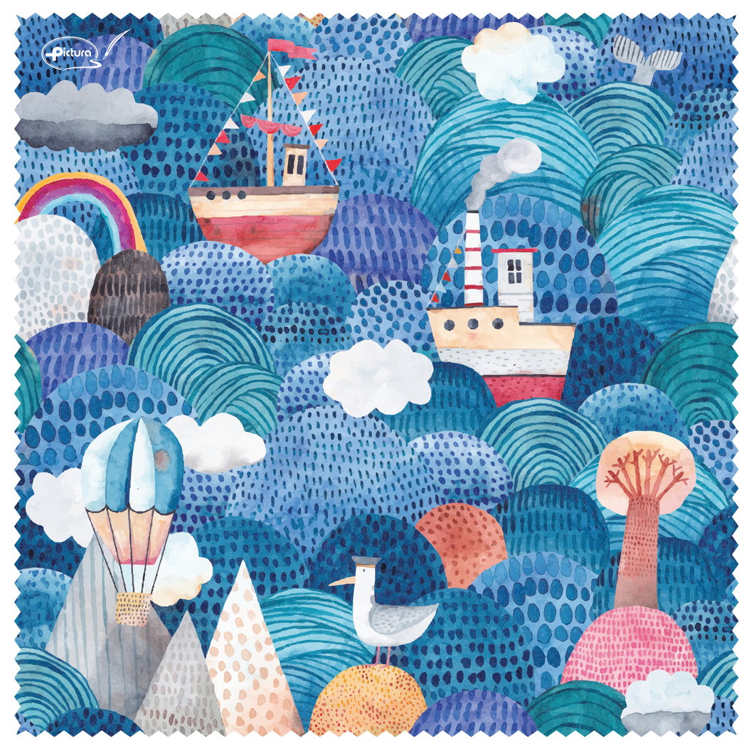 Nautical Seascape Smart Cloth