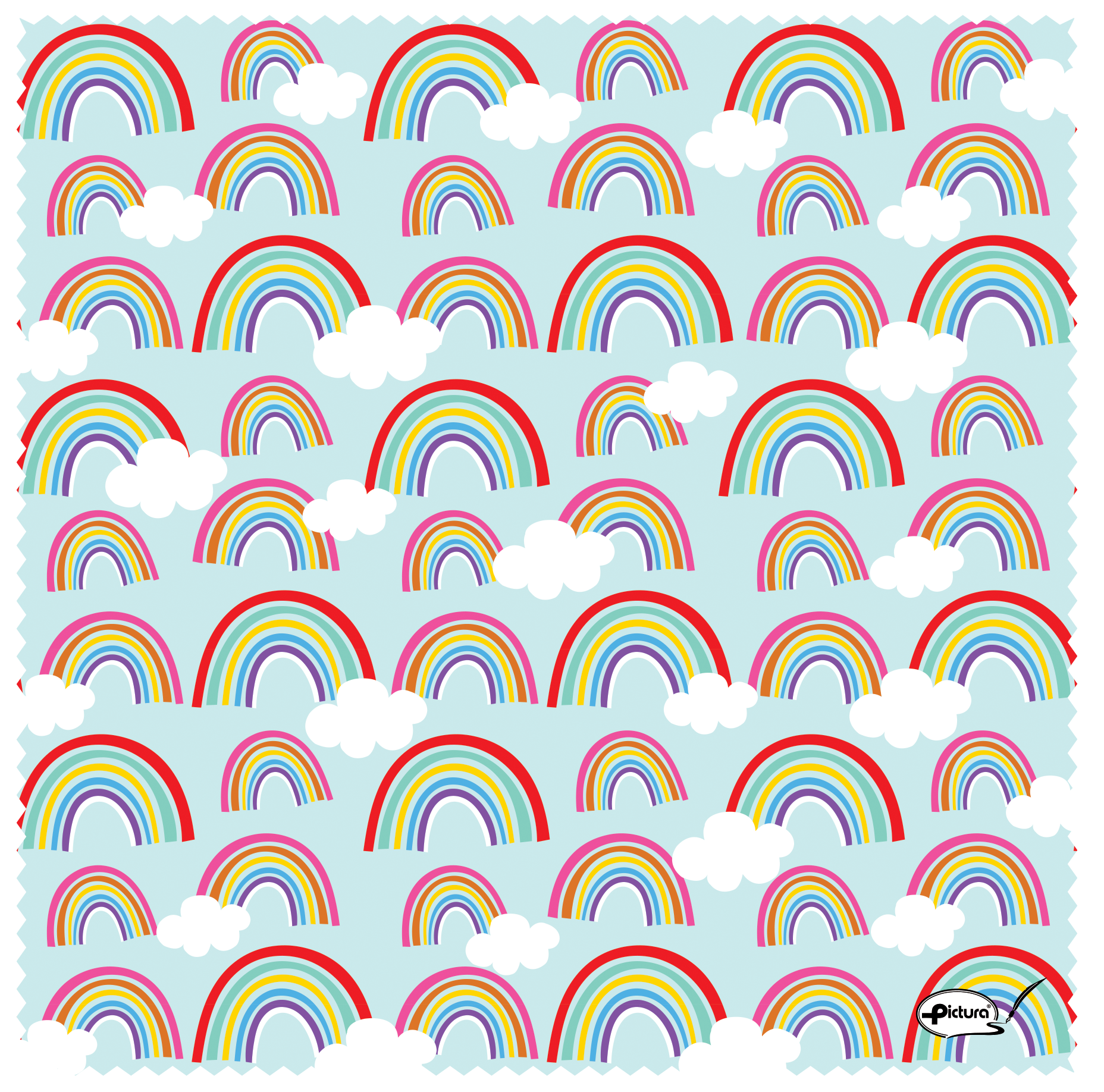 Rainbow And Clouds Smart Cloth