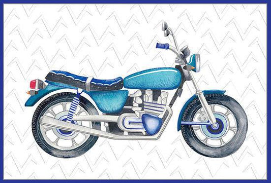 Pictura motorcycle birthday card featuring colorful motorcycle illustration on a cheerful everyday greeting card.