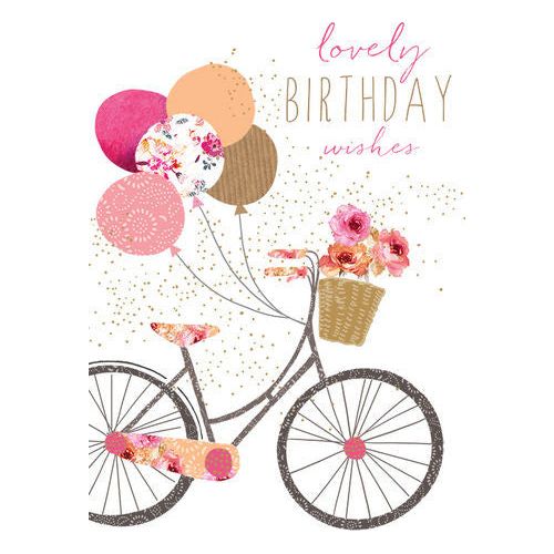 Birthday Card Bike Sara Miller - Cardmore