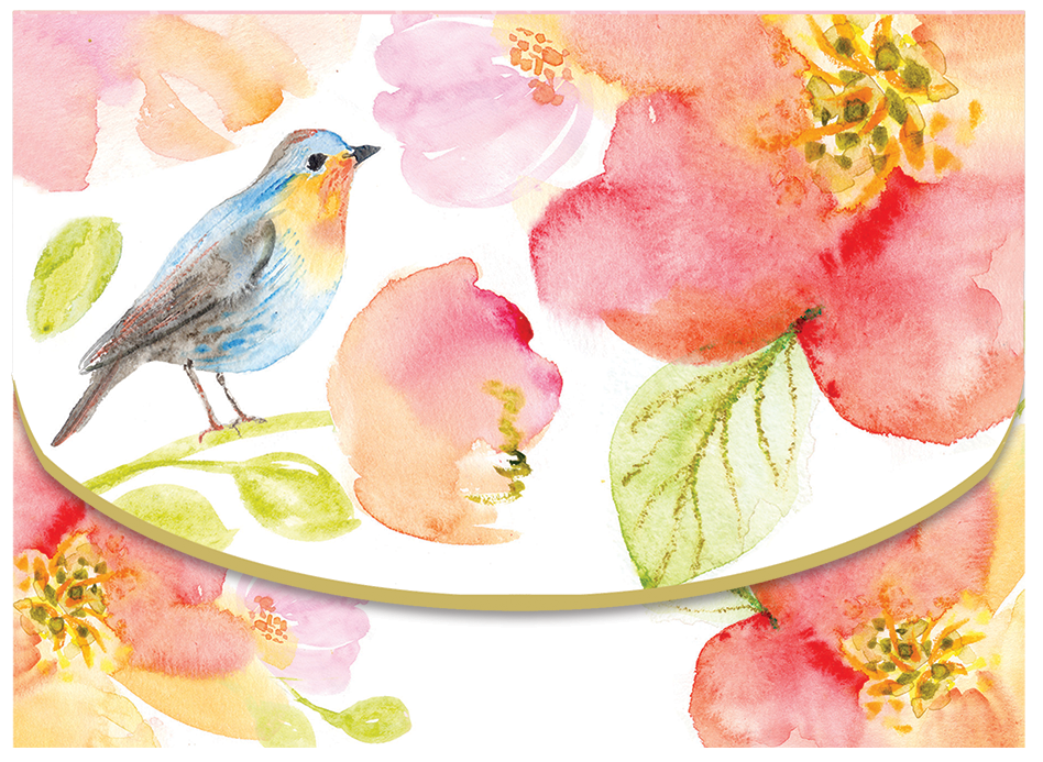 Watercolor Blue Bird Portfolio