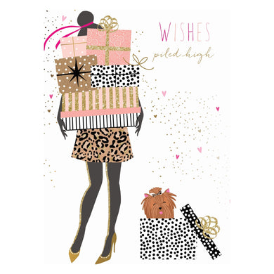 Heels And Gifts Birthday Card Sara Miller - Cardmore