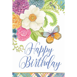 Plaid Garden Birthday Card Sienna's Garden - Cardmore