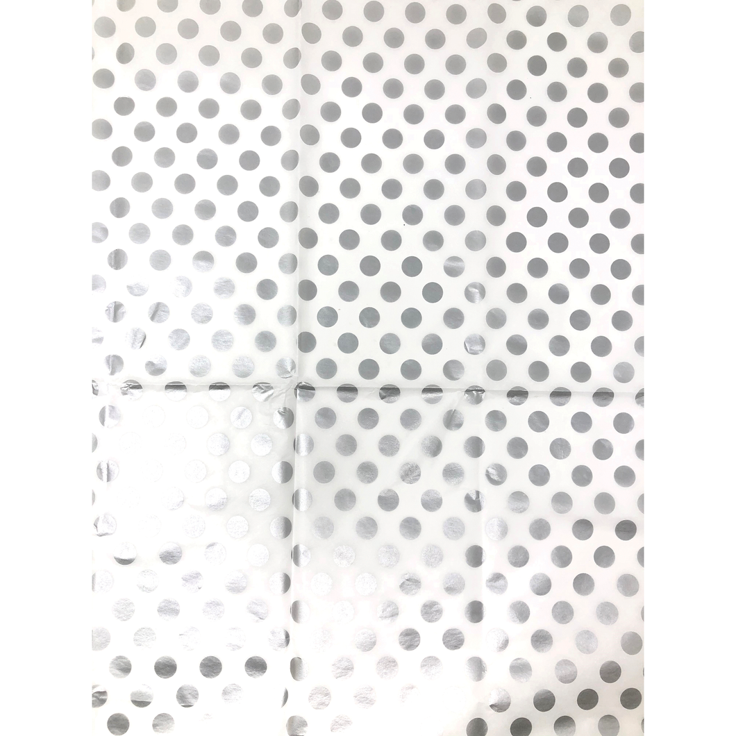 Silver Dot Tissue Paper Pictura - Cardmore