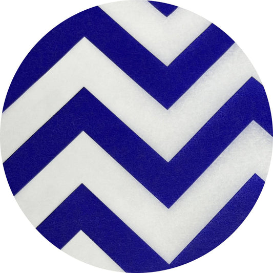 Navy and white chevron tissue paper from Party Partners, featuring a stylish pattern for gift wrapping or craft projects.