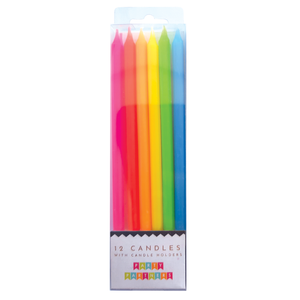 Neon 12 Candle Set Party Partners - Cardmore