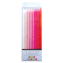 Pink Tall Glitter 16 Candle Set Party Partners - Cardmore