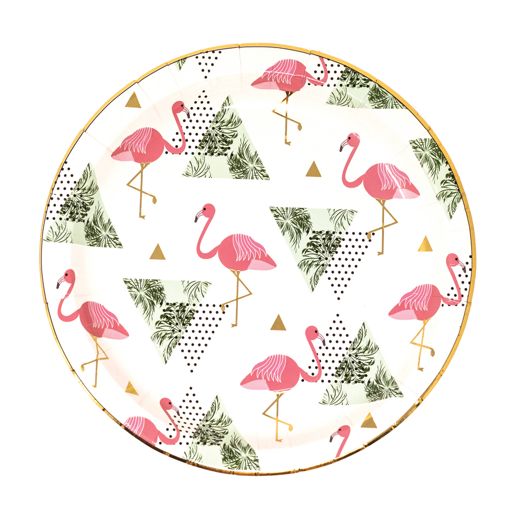 Flamingo Dessert Plates Party Partners - Cardmore