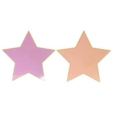 Pink & Peach Star Dessert Plates Party Partners - Cardmore