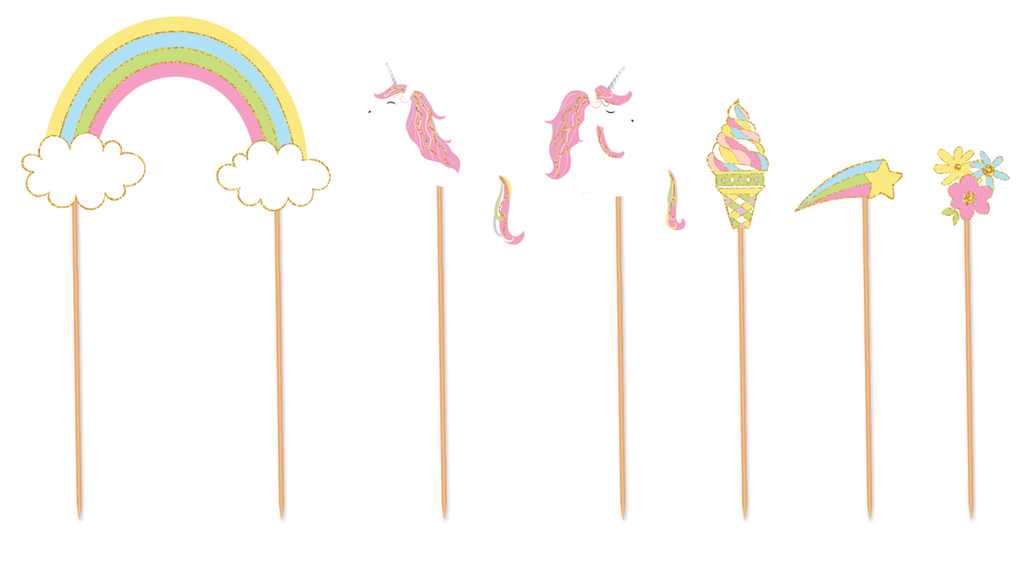 Unicorns Cake Topper Party Partners - Cardmore