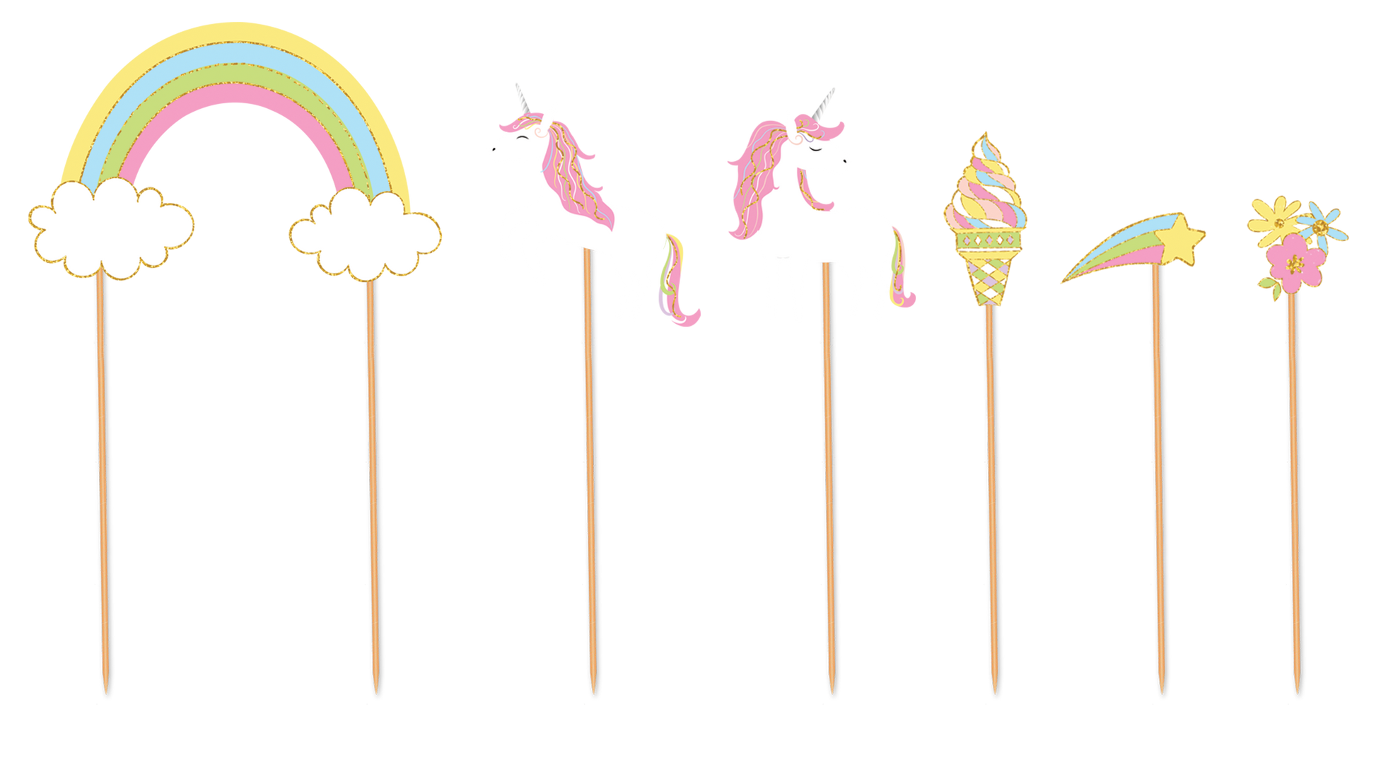 Unicorns Cake Topper Party Partners - Cardmore