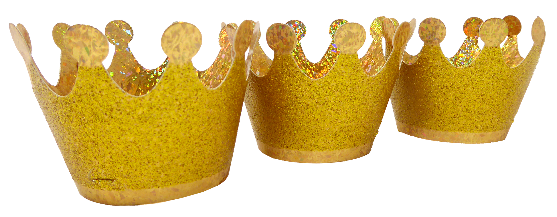 Mini Gold Party Crowns