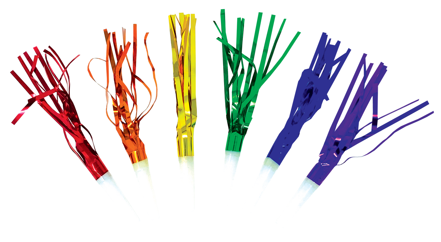 Rainbow Party Whistle/Tooters Party Partners - Cardmore