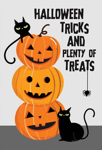 Cats And Jack O'Lanterns Halloween Card