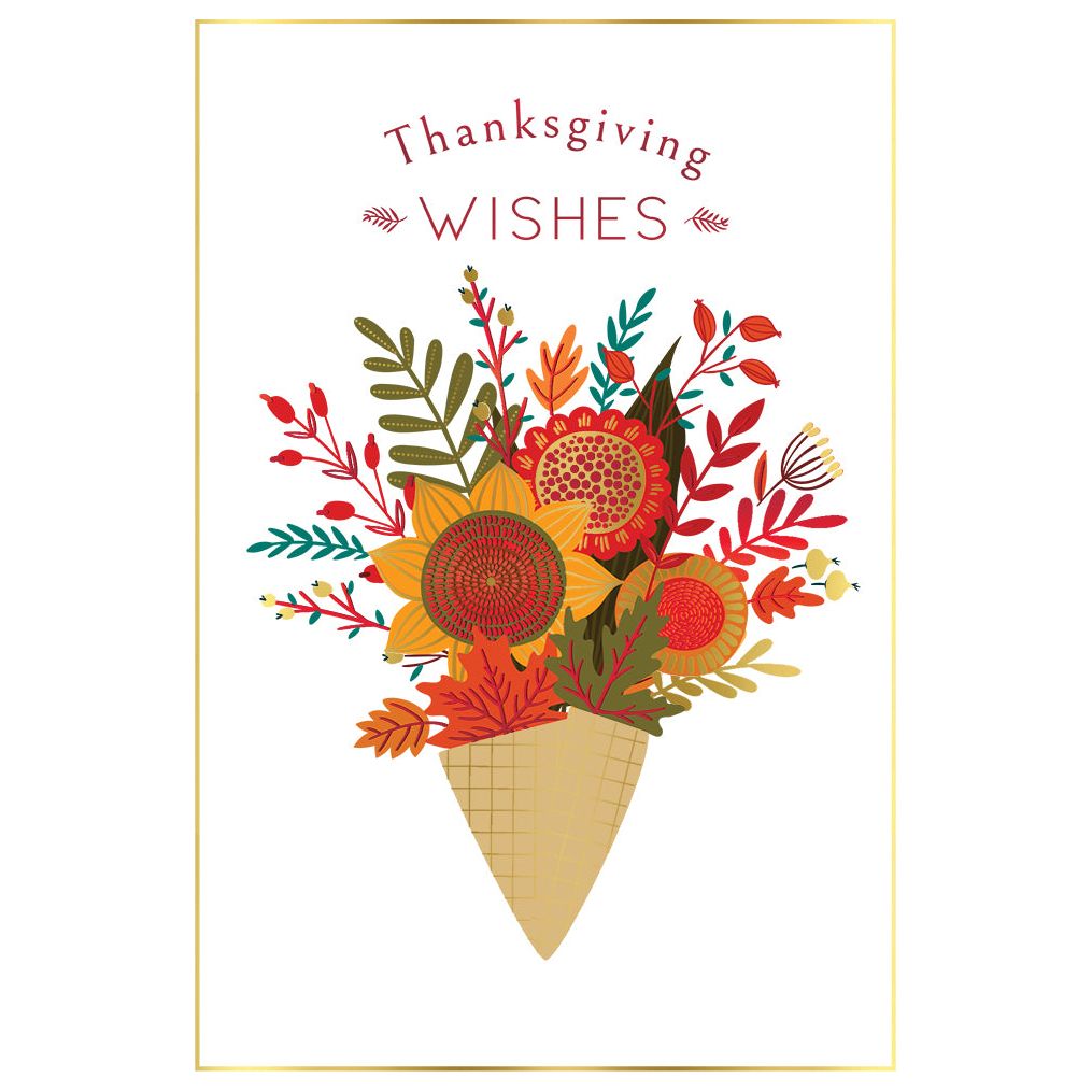 Autumn Bouquet Thanksgiving card