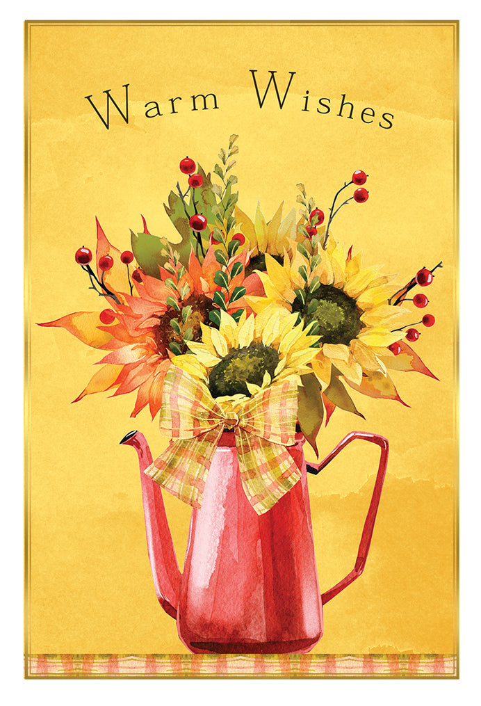 Sunflower Vase Thanksgiving card