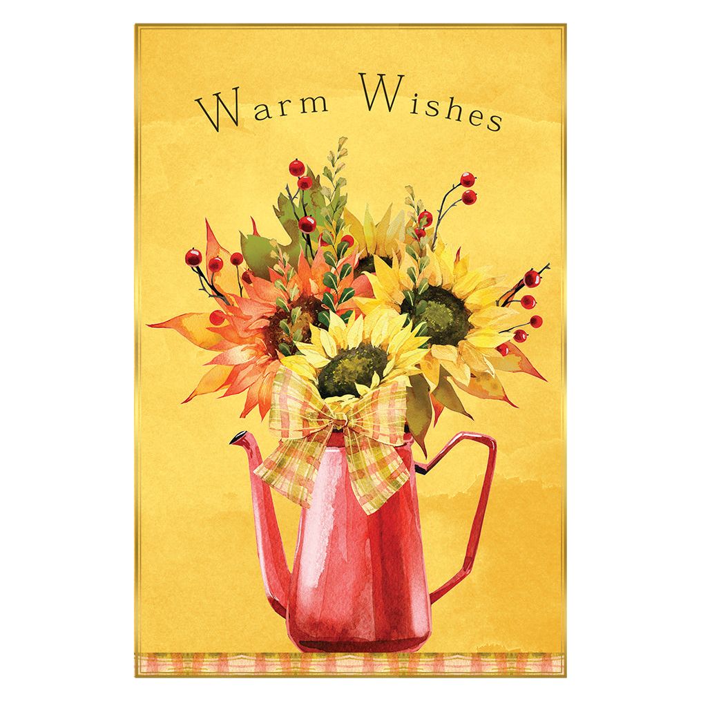 Sunflower Vase Thanksgiving card