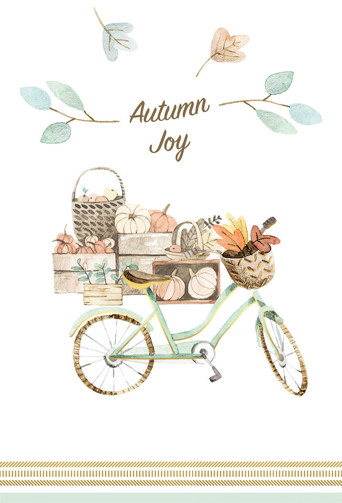 Harvest Bicycle Thanksgiving card