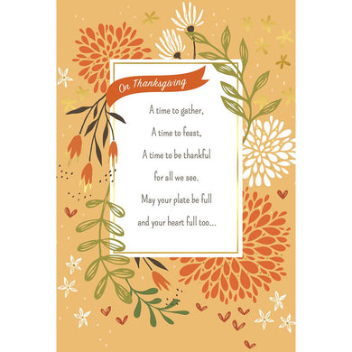 Fall Blooms Thanksgiving card