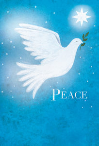 Peaceful Night Dove Holiday Card