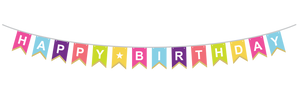 Bold and Bright Birthday Banner Party Partners - Cardmore
