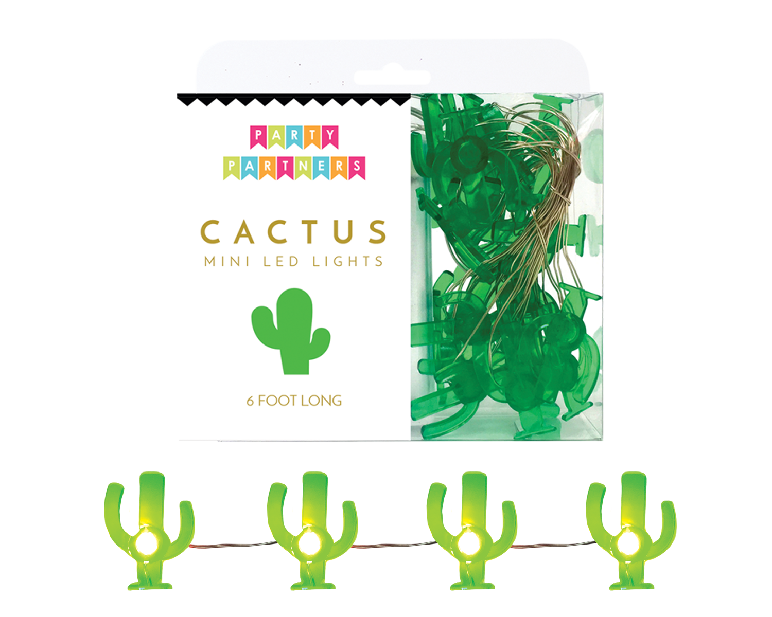 Cactus Mini Led Lights Garland - Cardmore