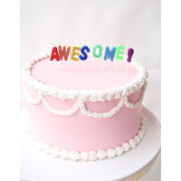 Awesome letter Glitter Candle Set Party Partners - Cardmore