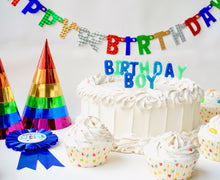 Birthday Boy Letter Glitter Candle Set Party Partners - Cardmore