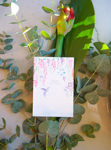 Hummingbird Jungle Birthday Card