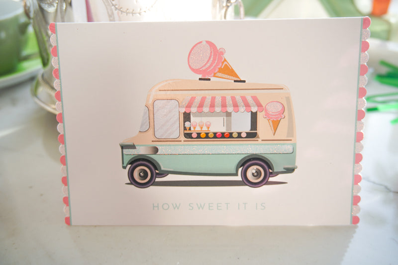 Ice Cream Truck Birthday Card