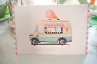 Ice Cream Truck Birthday Card