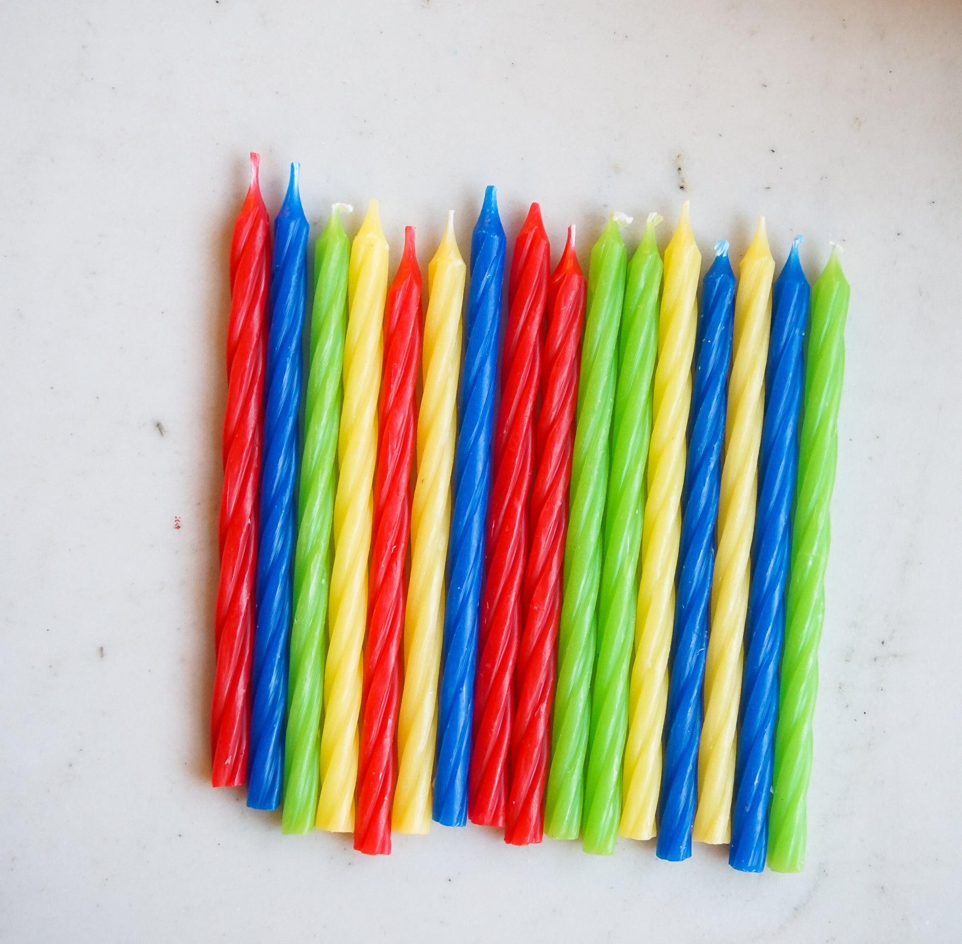 Rainbow Spiral 16 Candle Set Party Partners - Cardmore