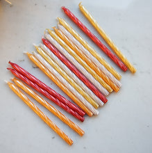 Orange/Yellow/Red Spiral 16 Candle Set Party Partners - Cardmore