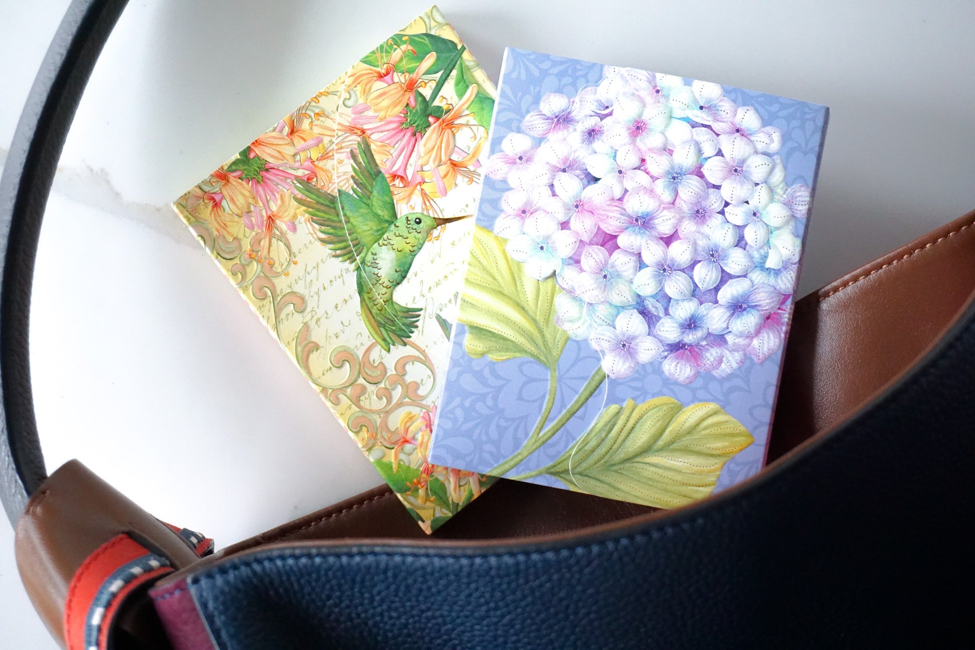 Sienna's Garden Purse Pad with Pen Hydrangea - Cardmore