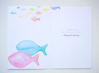 Fishes in the Sea Anniversary Card - Cardmore