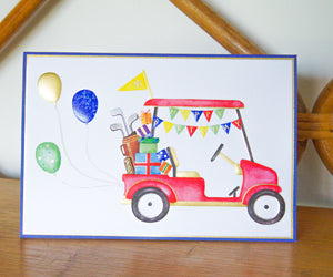 Golf Cart Birthday Card - Cardmore