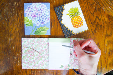 Sienna's Garden Purse Pad with Pen Hydrangea - Cardmore