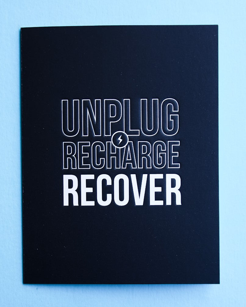 Get Well - Unplug Recharge Recover  Card - Gia Graham - Cardmore
