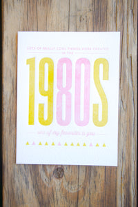 Birthday - The 1980s Card - Gia Graham - Cardmore