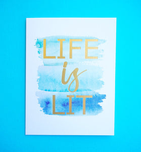 Birthday Card Life is Lit - Nikki Chu - Cardmore