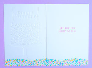 Sprinkle Cake Birthday Card - Cardmore