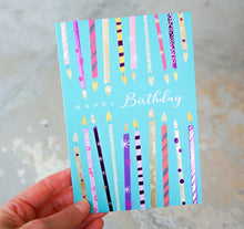 Rows of Candles Birthday Card - Cardmore