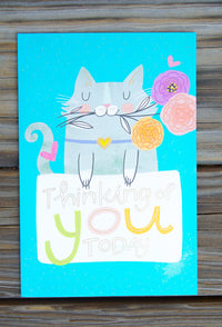 Thinking Of You Kitten Thinking Of You Card - Cardmore