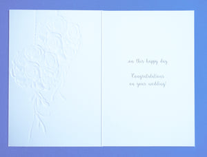 White Rose Ornaments Wedding Cards Sienna's Garden - Cardmore