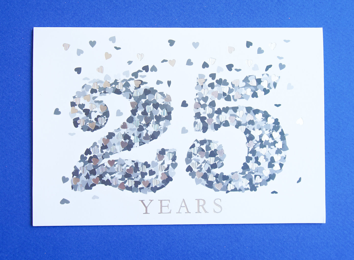 25th Heart Petals Anniversary Card - Cardmore