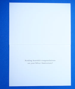 25th Heart Petals Anniversary Card - Cardmore