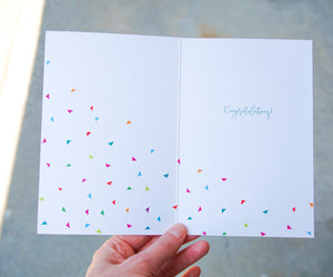 Confetti Horn Congratulations Card From Us - Cardmore