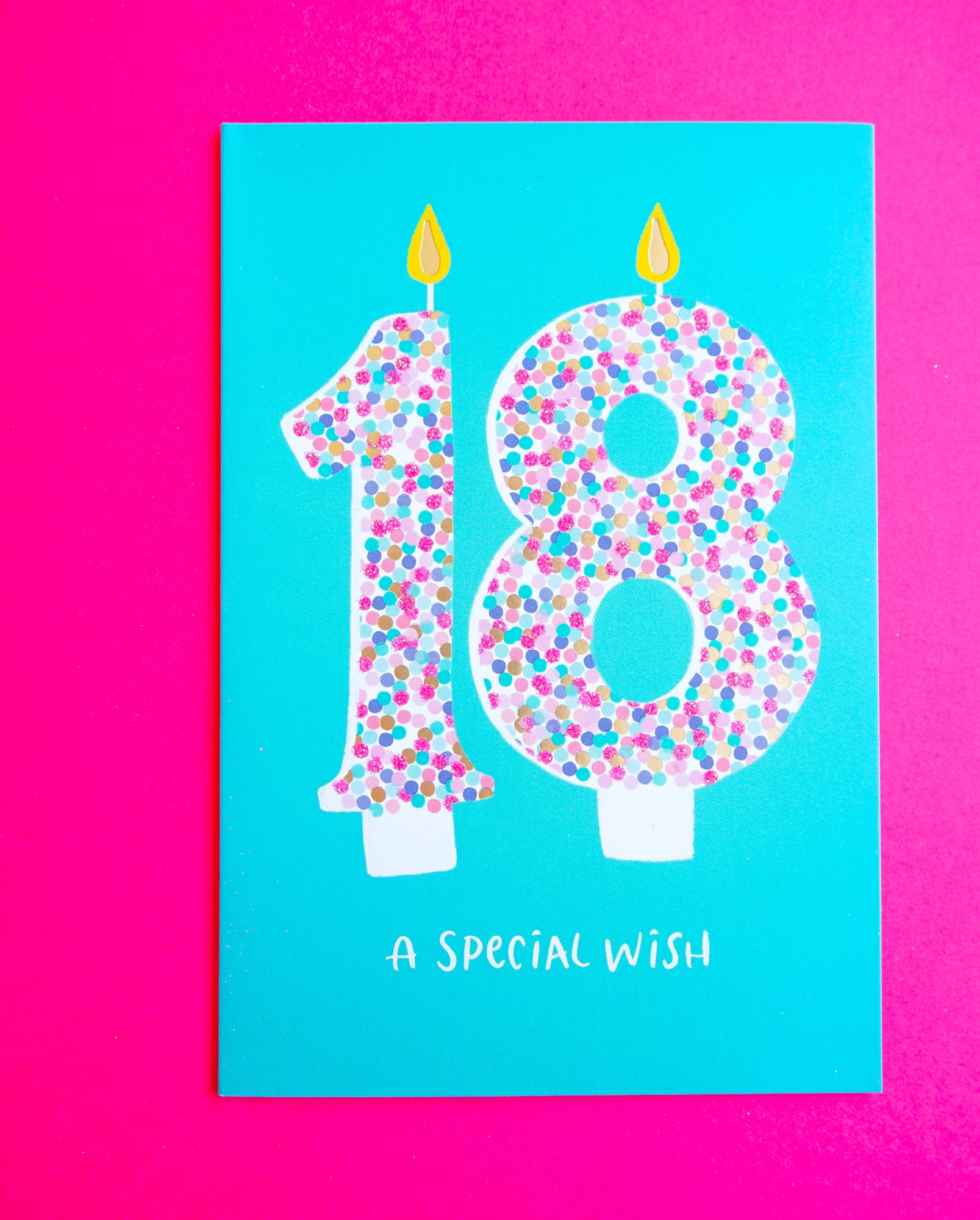 18th Sprinkle Candle Birthday Card - Cardmore