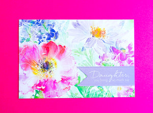 Watercolor Garden Daughter Birthday Card - Cardmore